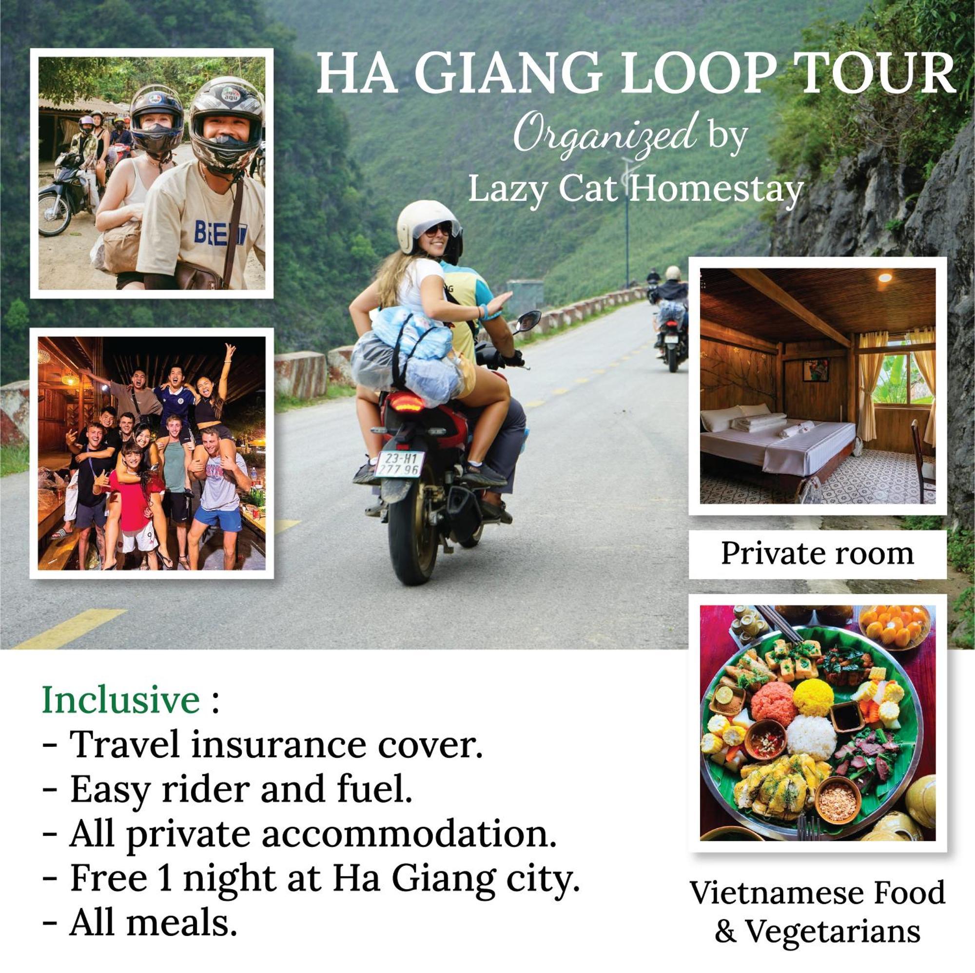 Lazy Cat Homestay - Motorbikes Rental & Tours Ha Giang Buitenkant foto